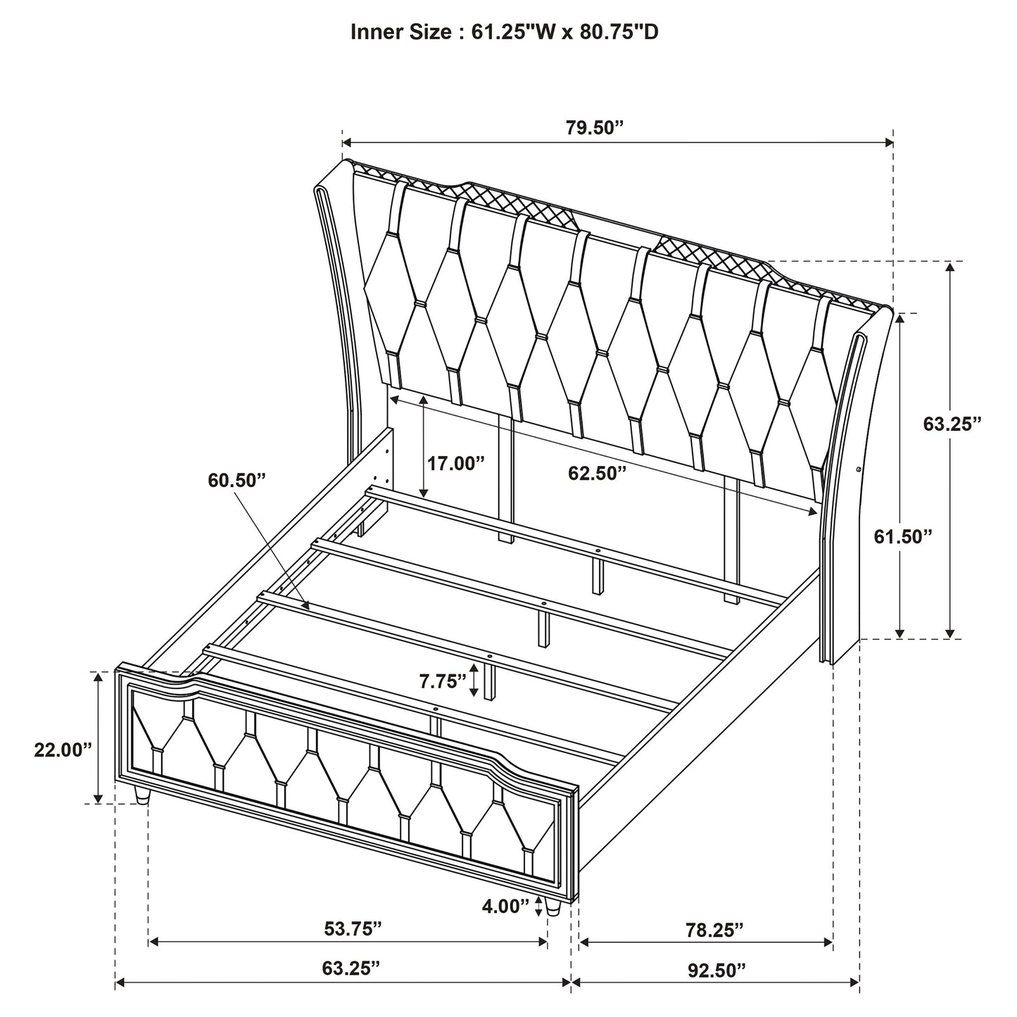 Lorient 5-piece Queen Bedroom Set Ivory and Camel