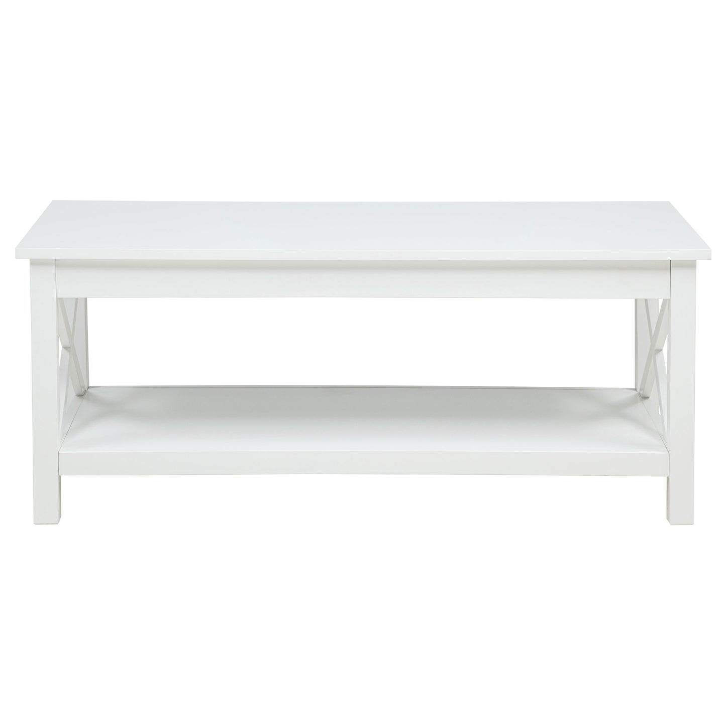 Skyview 3-piece Rectangular Lift Top Coffee Table Set White