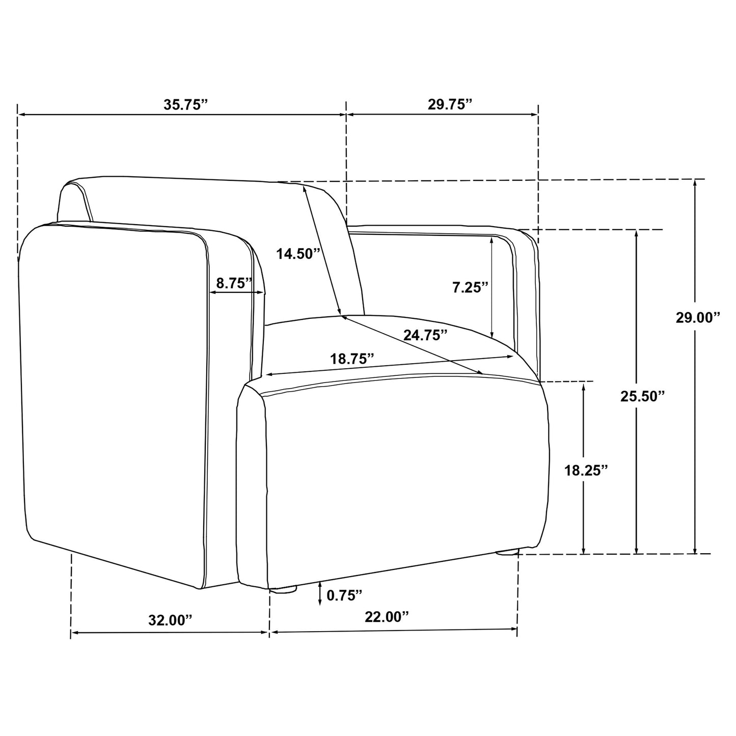 Dorset 3-piece Upholstered Round Track Arm Sofa Set Brown