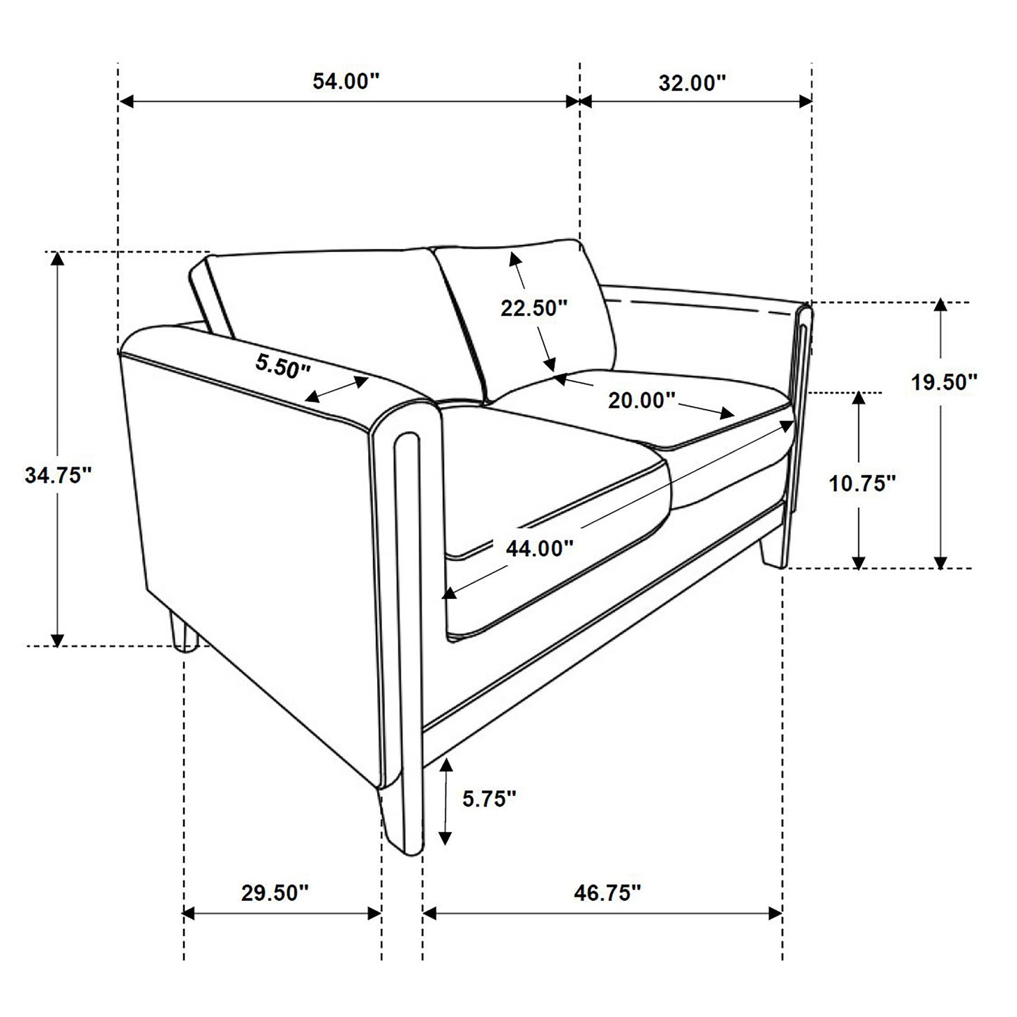 Islington 2-piece Upholstered Panel Arm Sofa Set Taupe