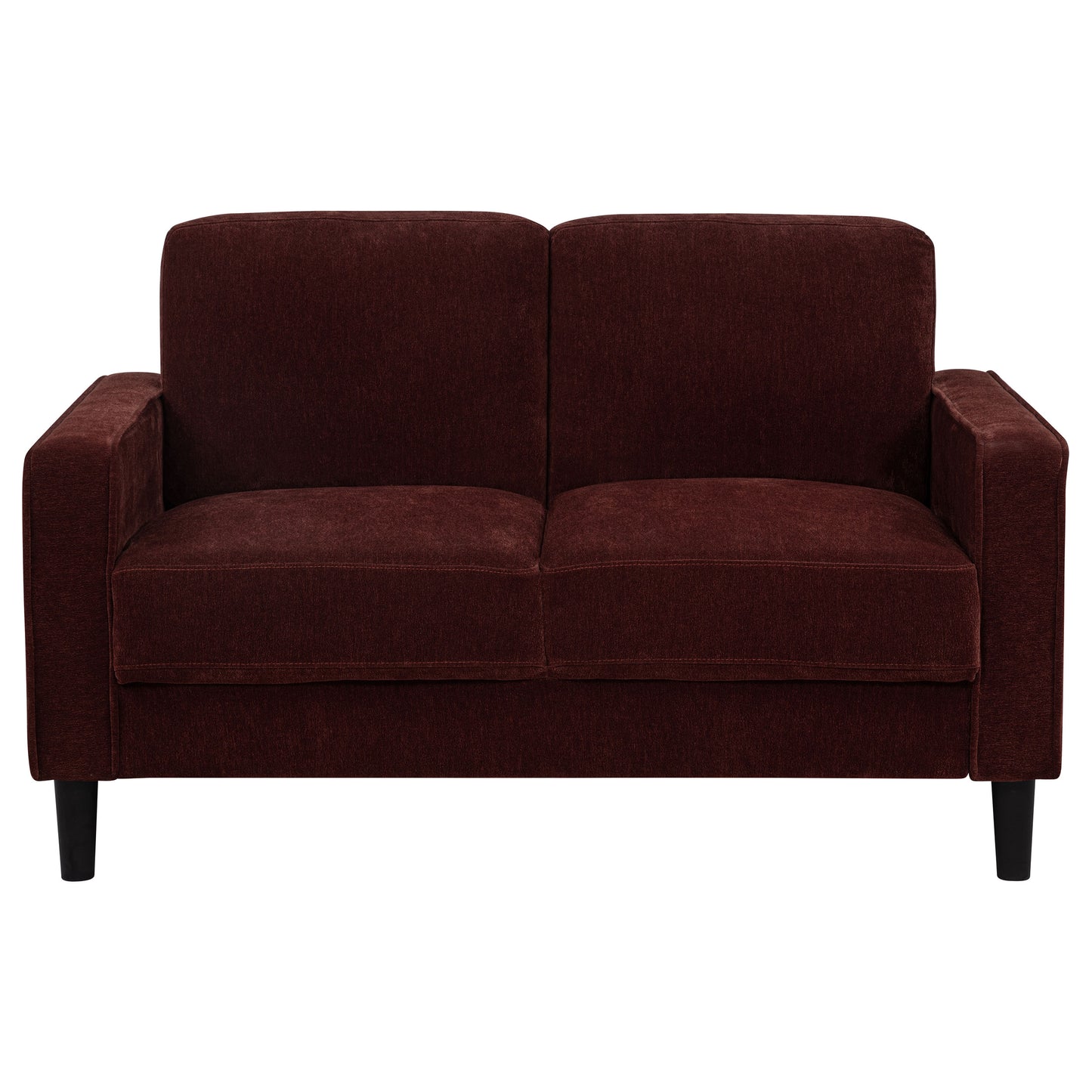 Ruth 3-piece Fabric Upholstered Track Arm Sofa Rust Red