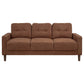 Bowen II 3-piece Fabric Upholstered Track Arm Sofa Set Rust