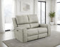 Brickston Triple Power Reclining Loveseat Grey