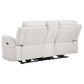 Kennett 3-piece Chenille Power Reclining Sofa Set Ivory