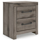 Graystorm Full Panel Bed with Mirrored Dresser and Nightstand