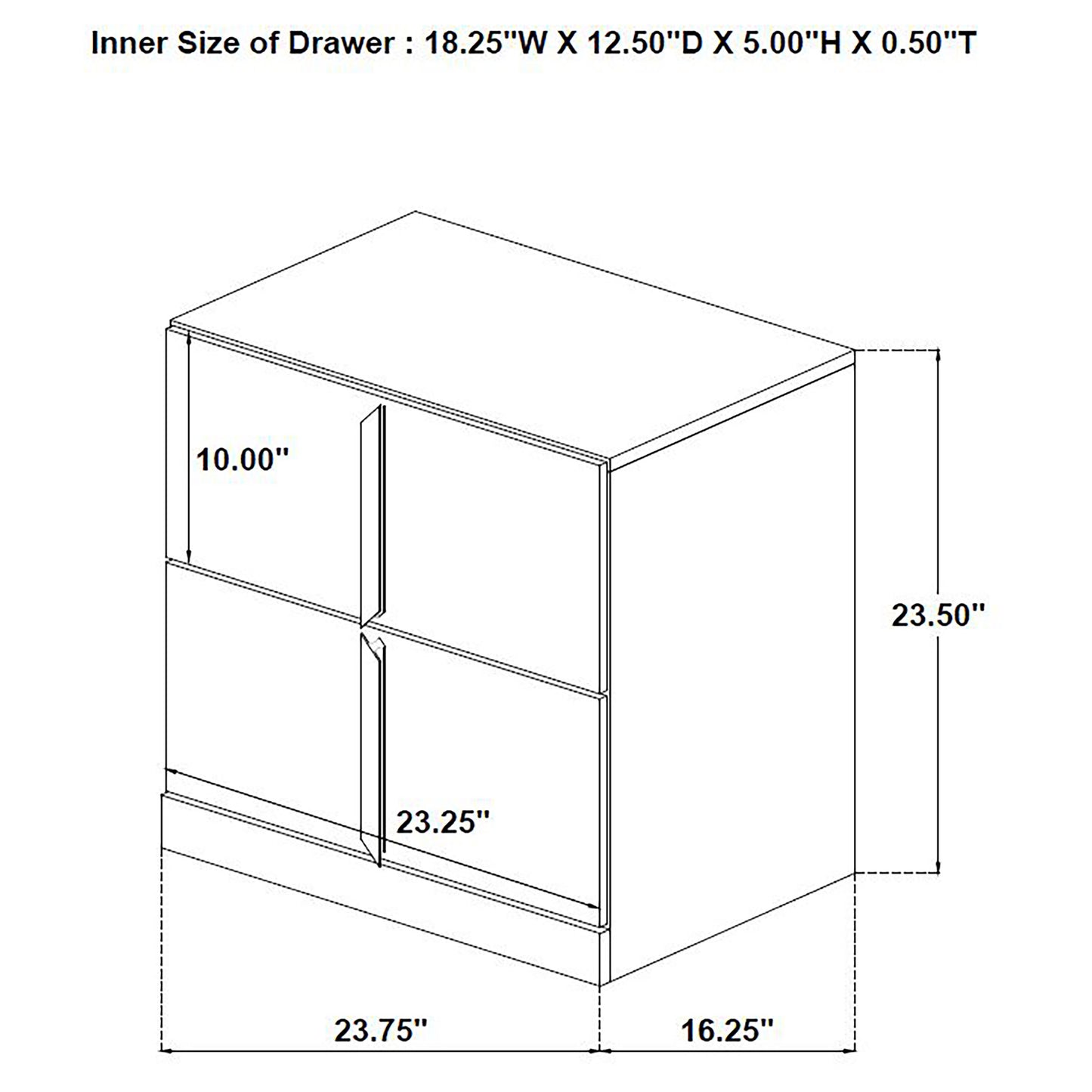 Ines 5-piece Eastern King Bedroom Set Navy and White High Gloss