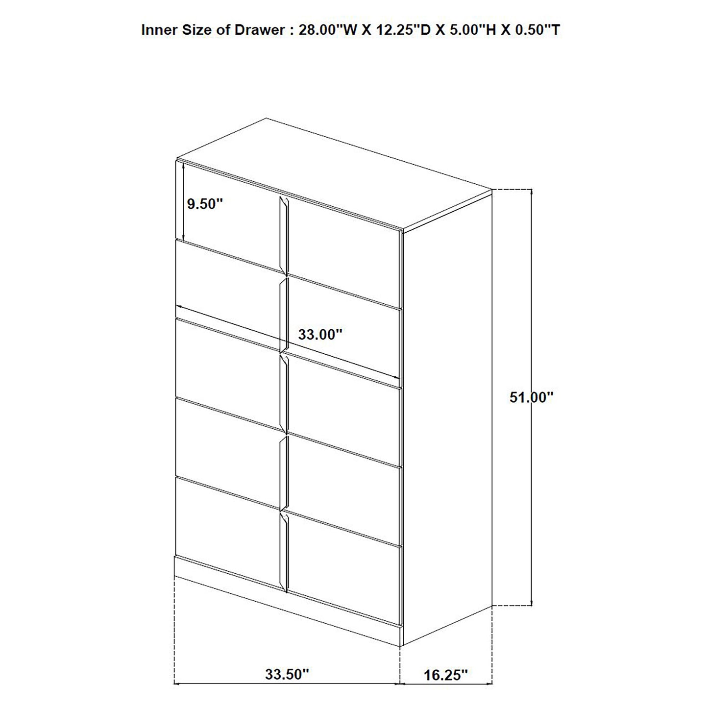 Ines 5-piece Eastern King Bedroom Set Navy and White High Gloss