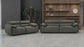 Buxton Top Grain Leather Upholstered Loveseat Graphite