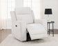 Kennett Chenille Upholstered Power Recliner Chair Ivory