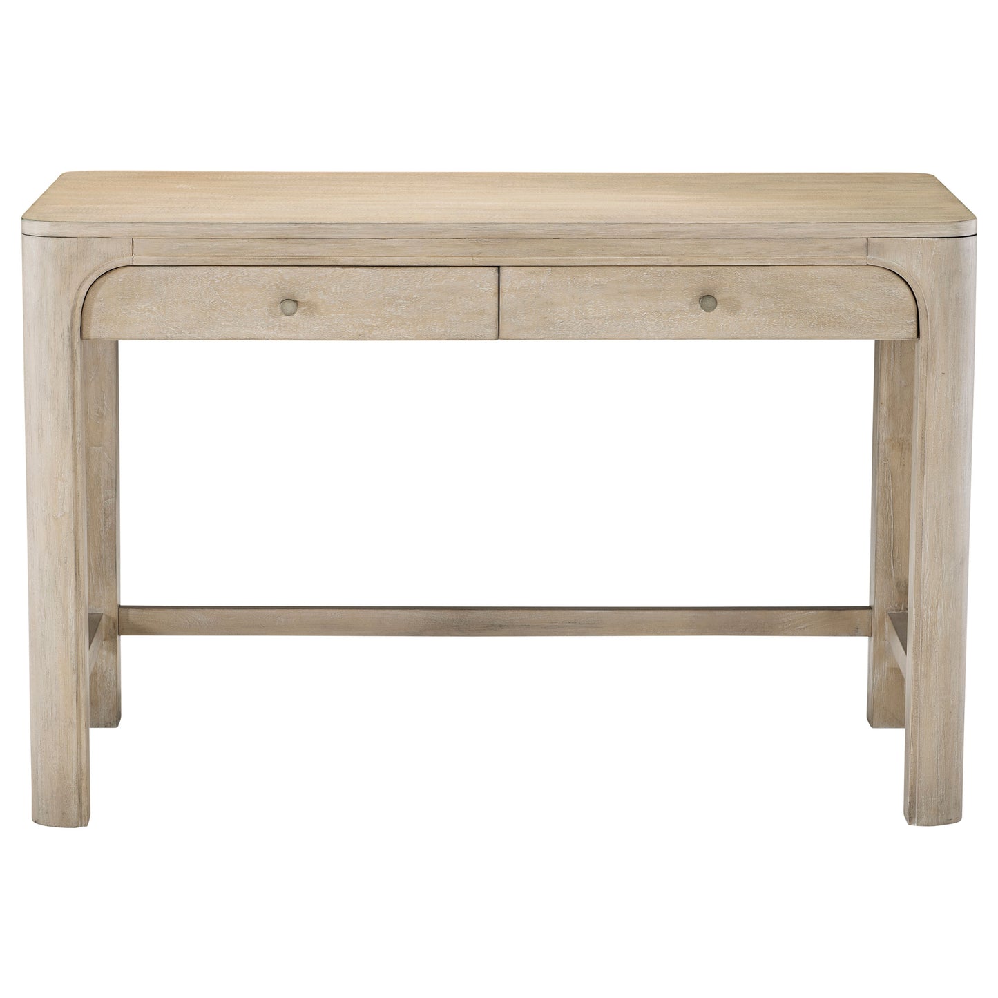 Solano 2-drawer Makeup Table Vanity Desk Weathered Mango