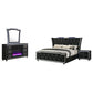Lorient 4-piece Queen Bedroom Set Black