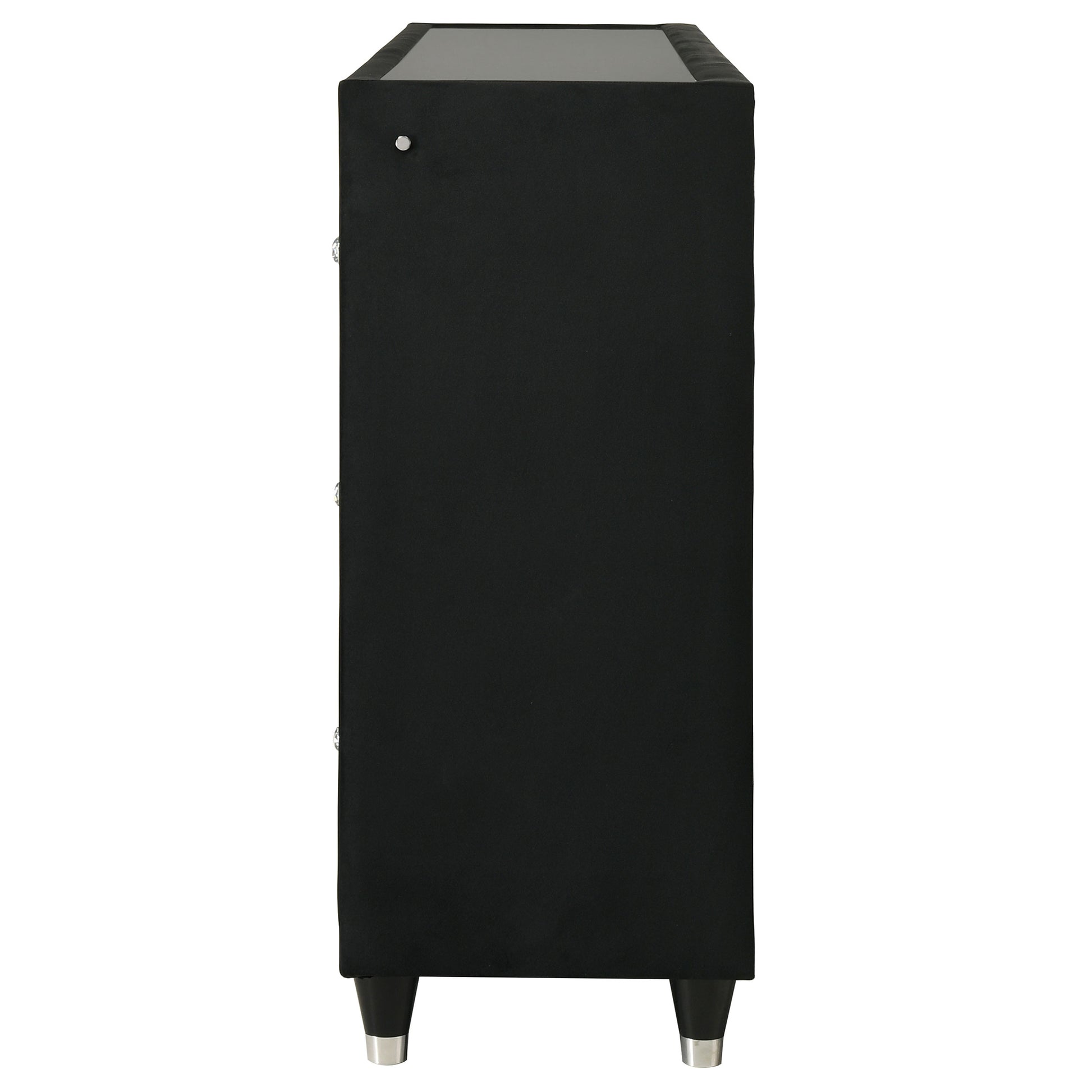 Lorient 8-Drawer LED Bedroom Flame Box Dresser Black Lorient 8-Drawer LED Bedroom Flame Box Dresser Black