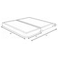 Base de perfil bajo Mercer Split Eastern King de 5 pulgadas