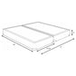 Base de somier California King dividida de 9 pulgadas de Mercer