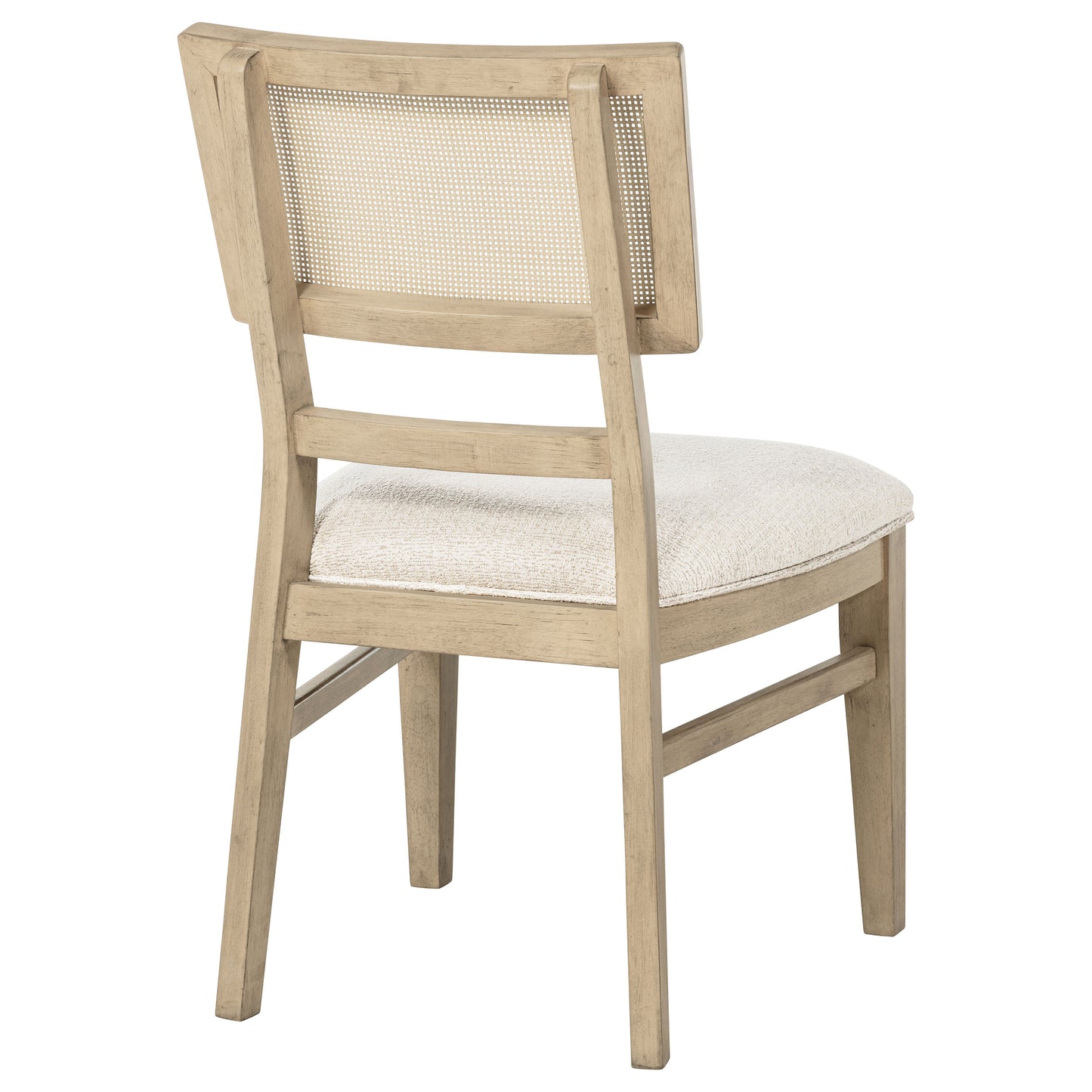 Silla de comedor Kailani de ratán y caña, roble beige (juego de 2)
