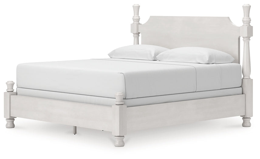 Rowlenstown King Poster Bed, Dresser and Mirror