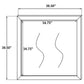 Juego de dormitorio Kendall California King de 4 piezas en blanco