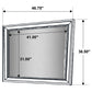 Juego de dormitorio California King de 4 piezas Barzini blanco