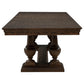 Ridgewell 9-piece Rectangular Trestle Dining Set Dark Oak