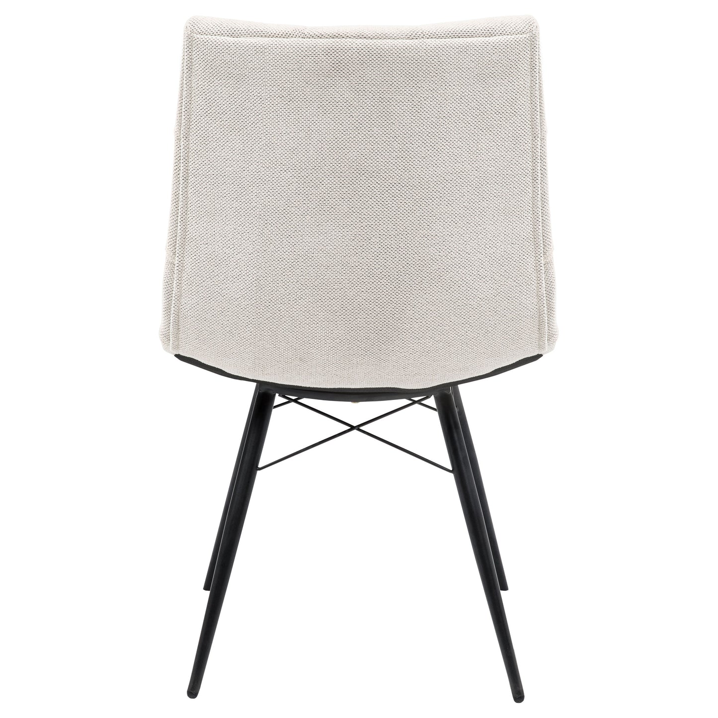 Aiken Fabric Upholstered Dining Side Chair Saddle Stone White (Set of 4)