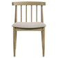 Cullen Dining Side Chair Upholstered Seat Natural Oak (Set of 2)