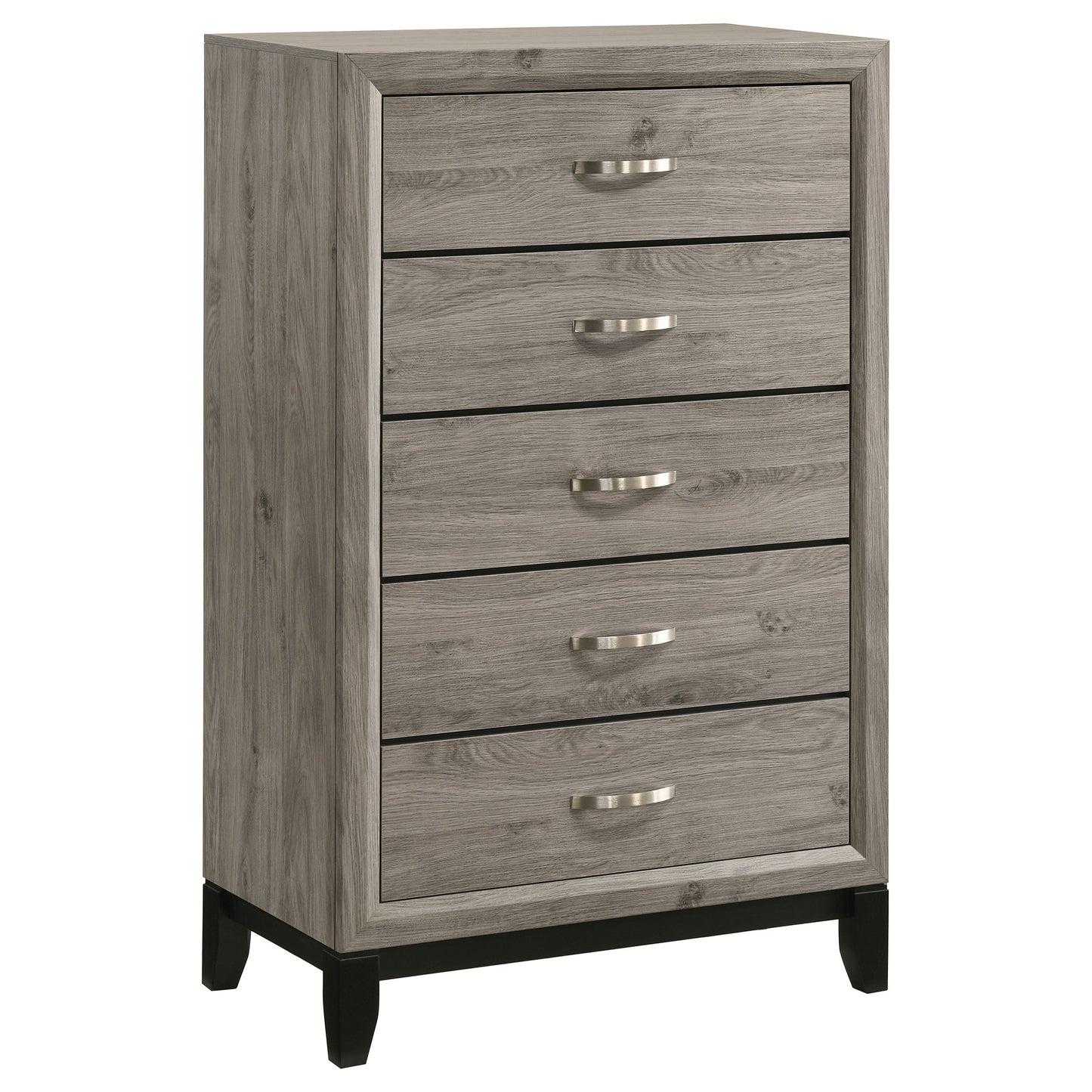 Valen Five-piece Eastern King Bedroom Set Light Taupe