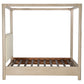 Solano 85-inch California King Canopy Bed Weathered Mango