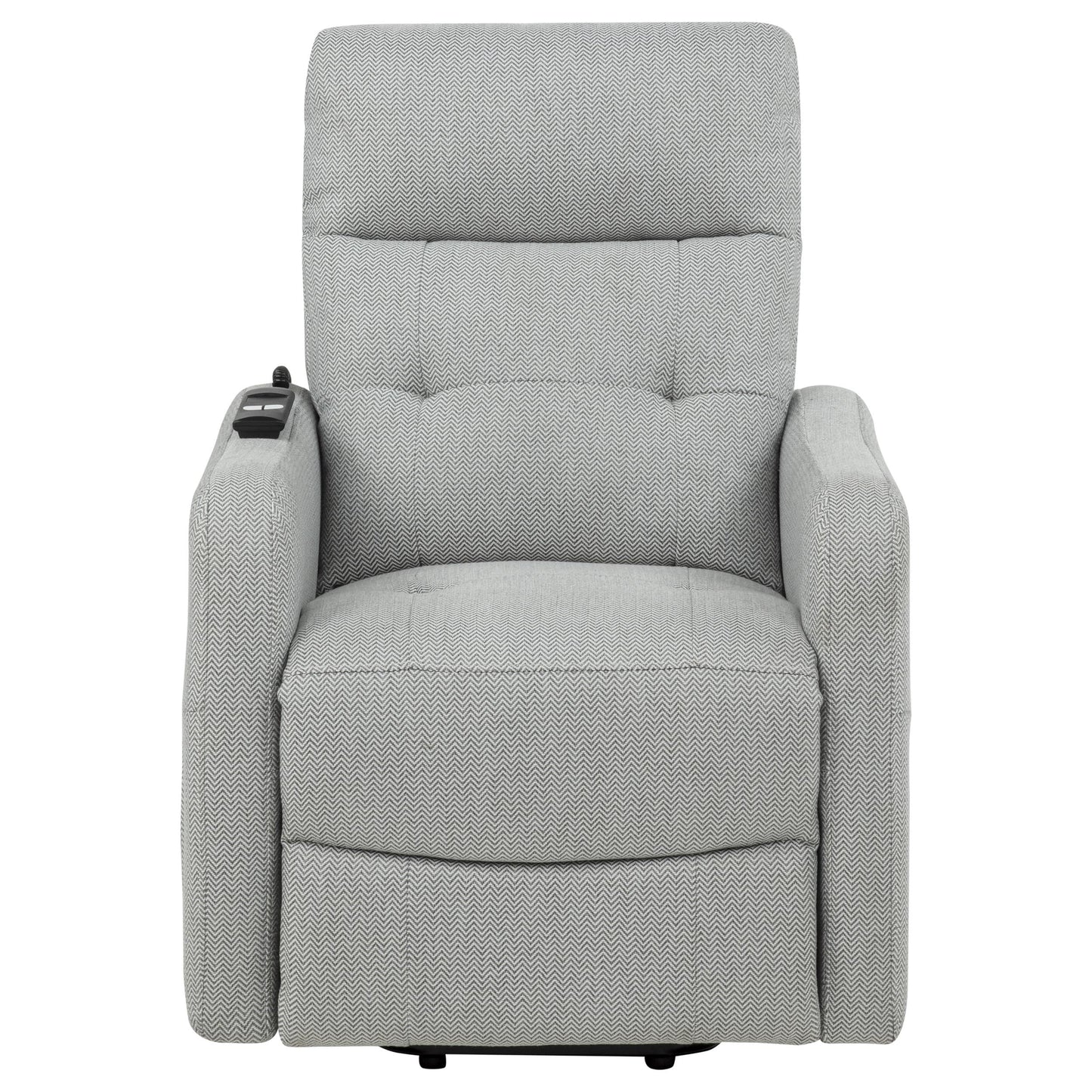 Dayes Upholstered Power Lift Recliner Chair Light Grey