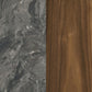Bradley Round SmartTop Cocktail Coffee Table Smokey Grey and Brown