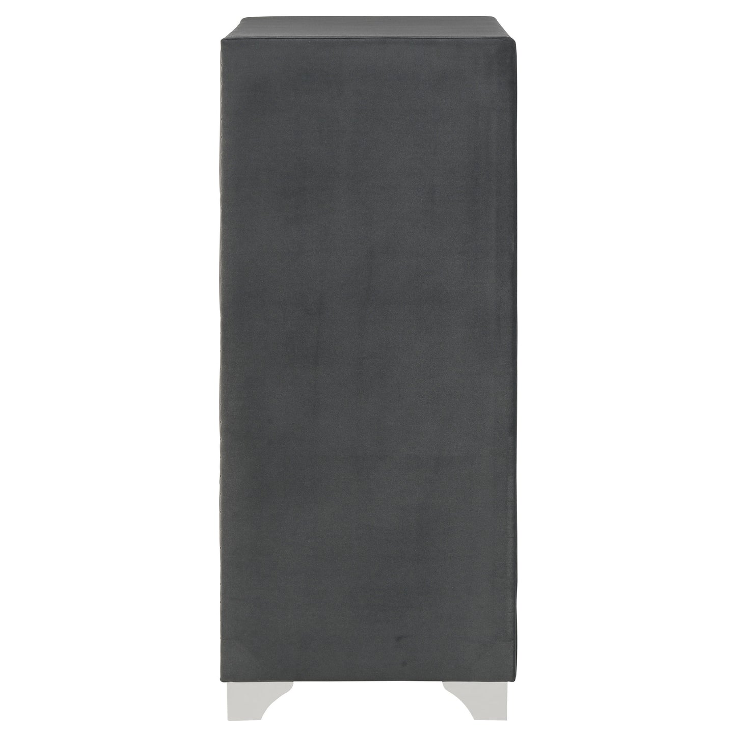 Cómoda de dormitorio Melody de 5 cajones, color gris