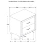 Cómoda de dormitorio Melody de 5 cajones, color gris