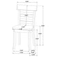 Orrison Ladder Back Dining Side Chair Linen (Set of 2)