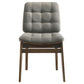 Hamlyn 5-piece Round Wood Dining Set Grey and Walnut