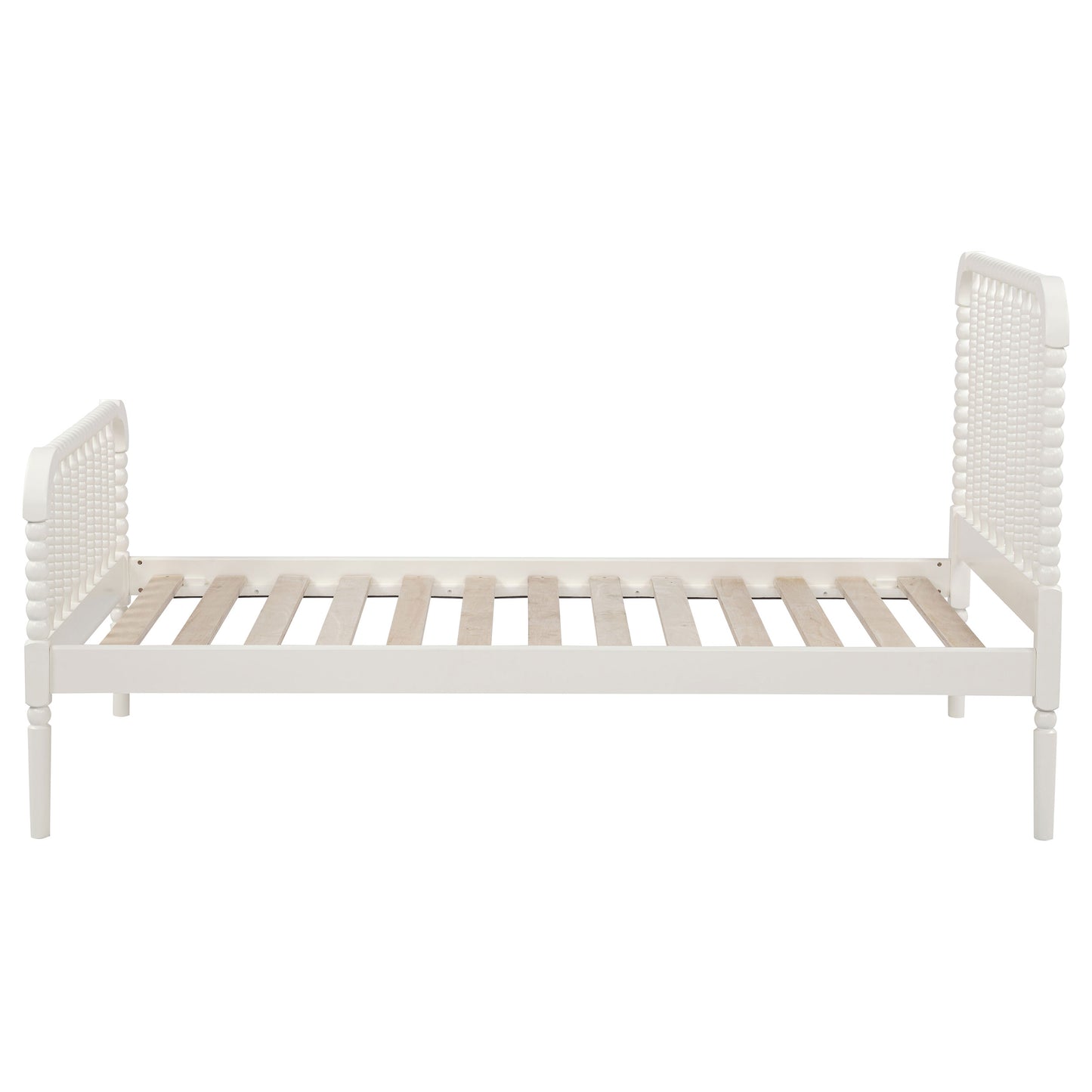 Cama doble abierta Jones Wood blanca