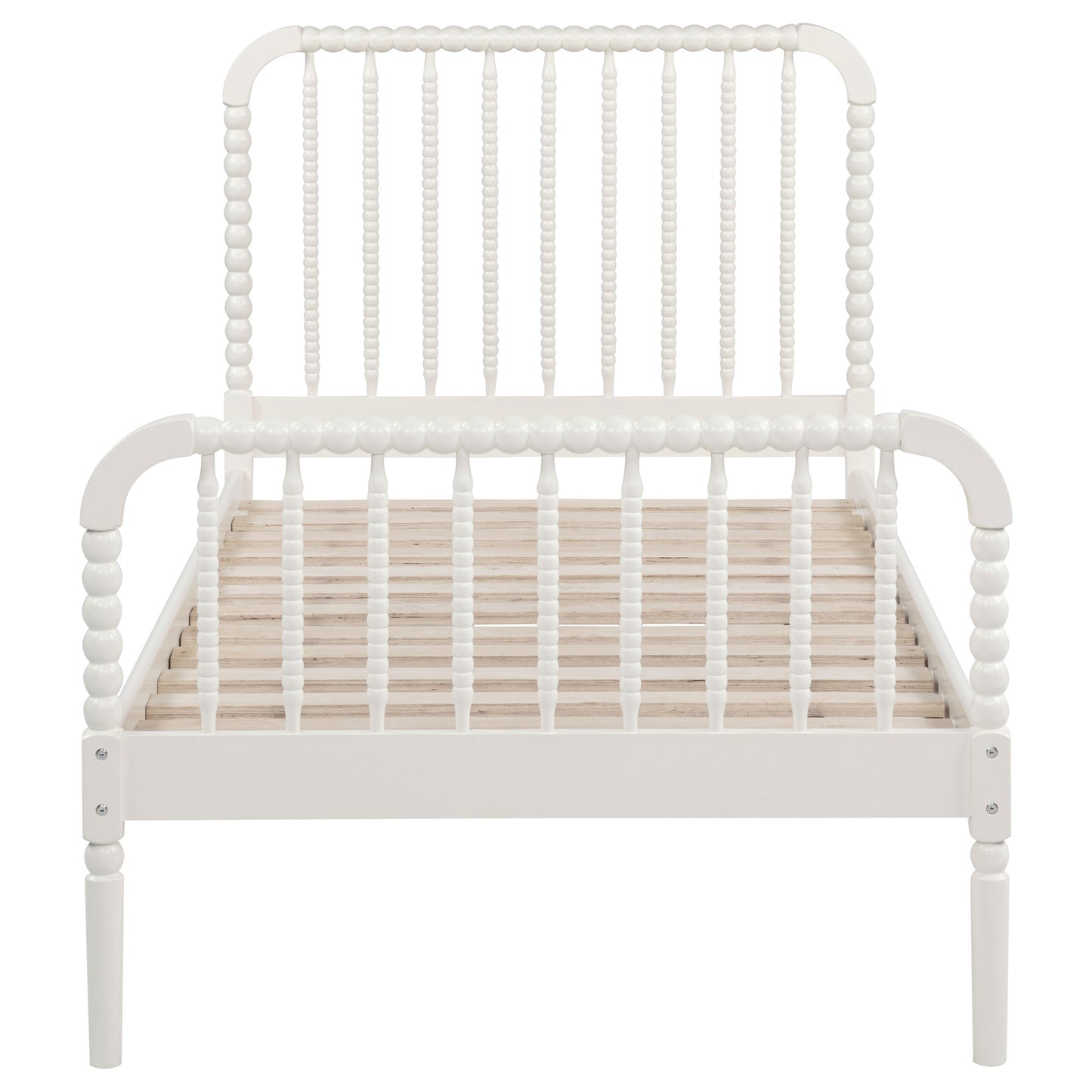 Cama doble abierta Jones Wood blanca