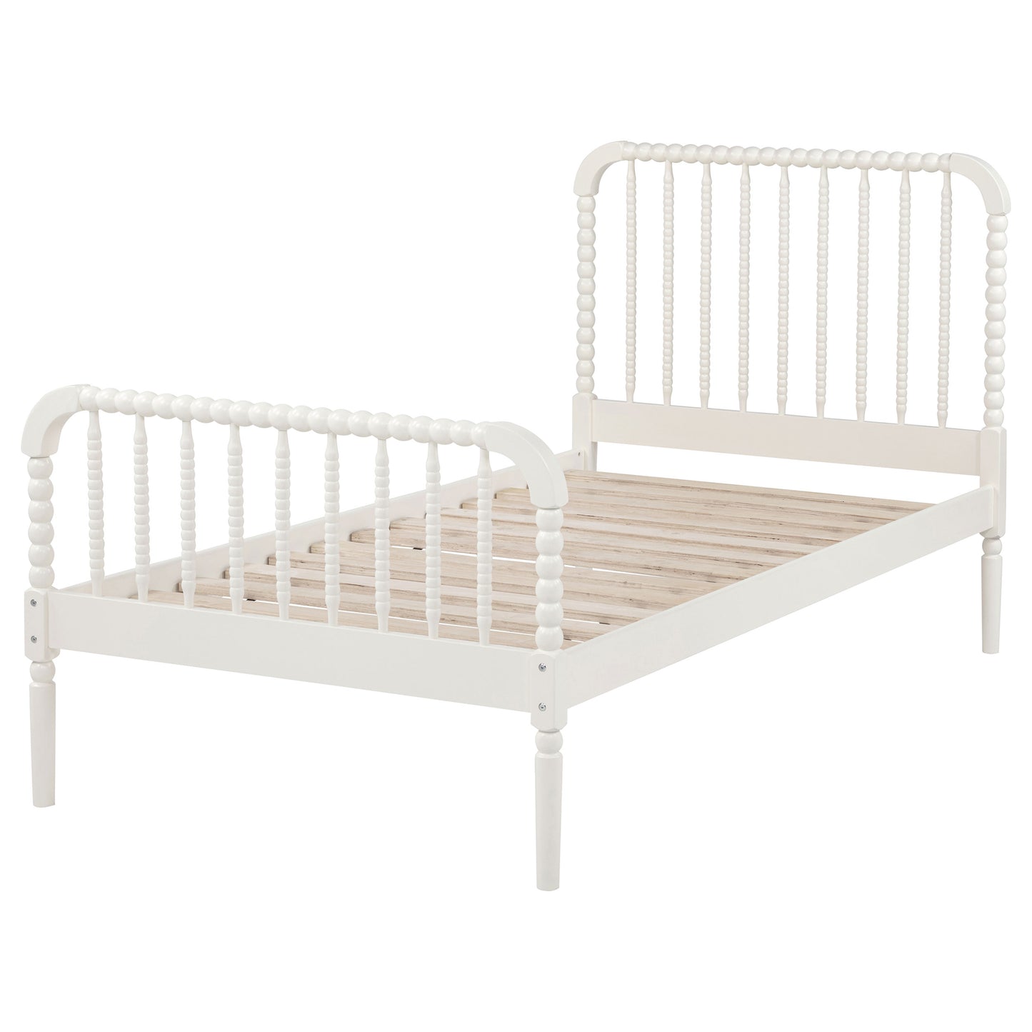 Cama doble abierta Jones Wood blanca