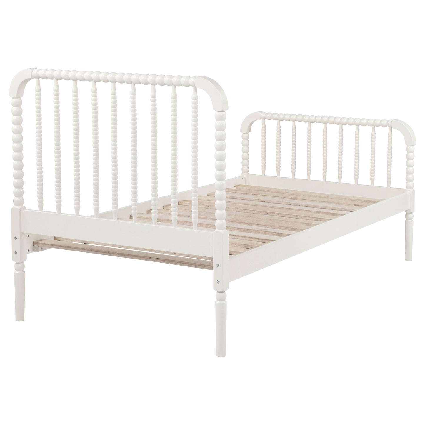 Cama doble abierta Jones Wood blanca