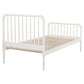 Cama doble abierta Jones Wood blanca