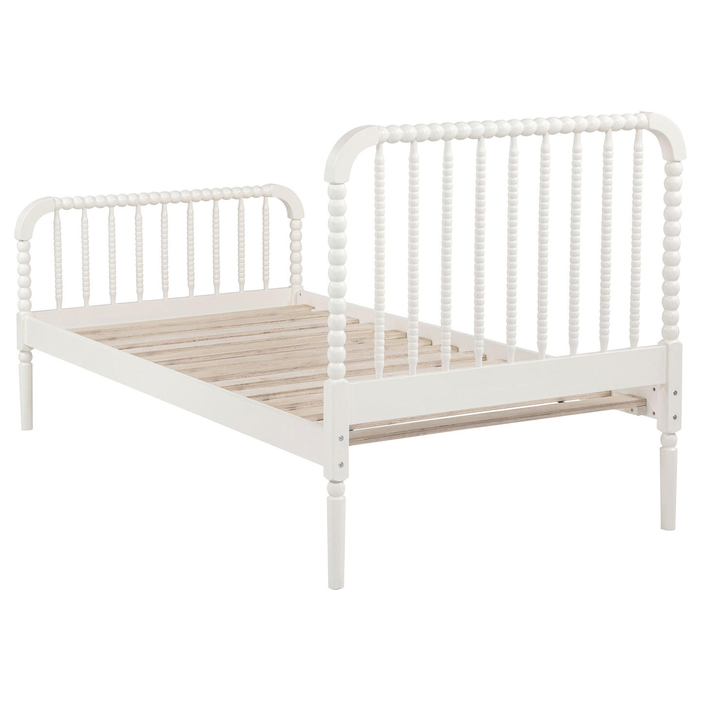 Cama doble abierta Jones Wood blanca