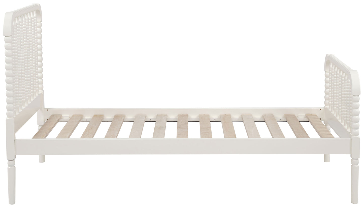Cama doble abierta Jones Wood blanca