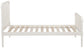 Cama doble abierta Jones Wood blanca