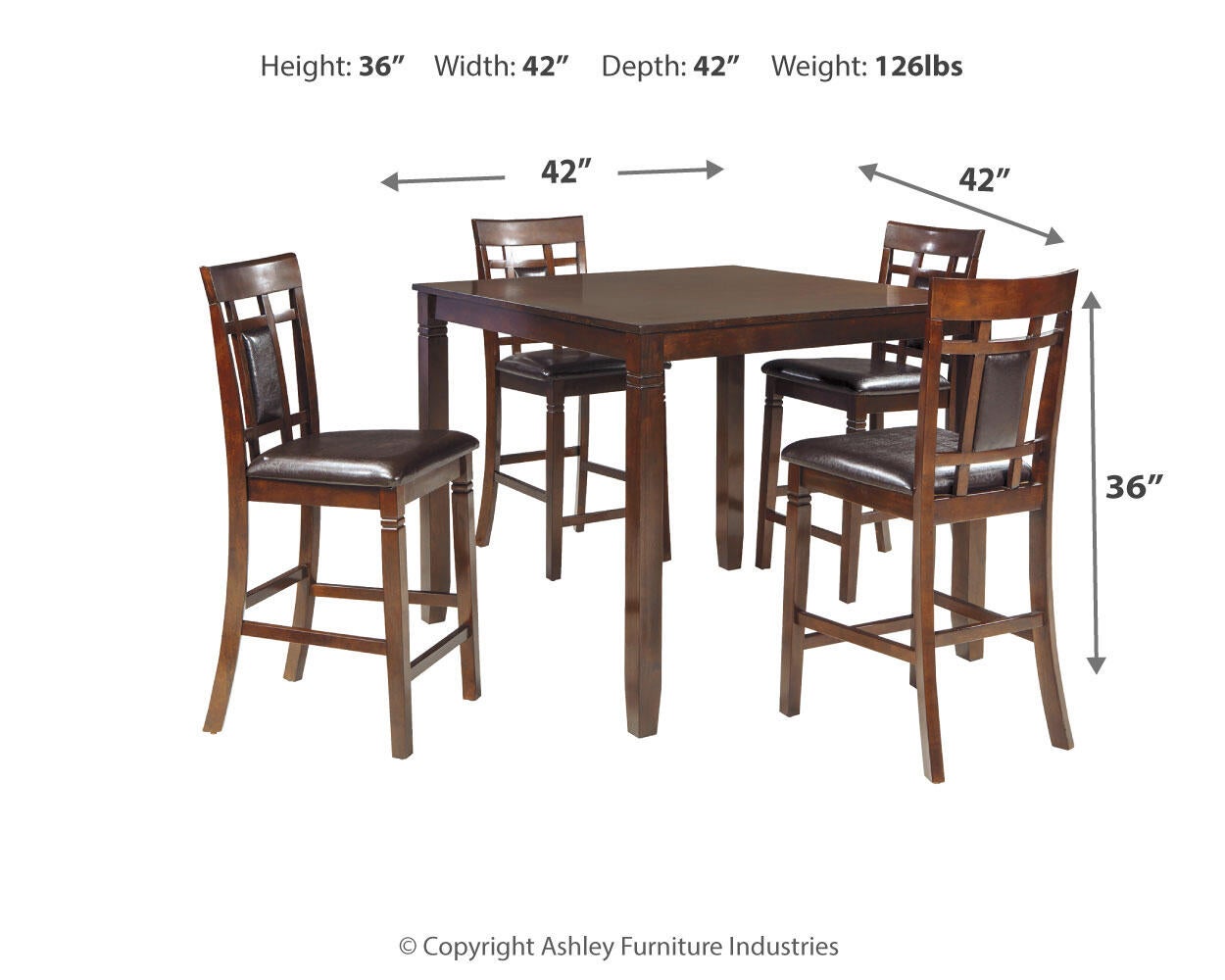 Juego de mesa de mostrador Bennox DRM (5 unidades)