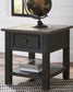 Mesa auxiliar rectangular Tyler Creek