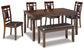 Juego de mesa de comedor Bennox (6 piezas)