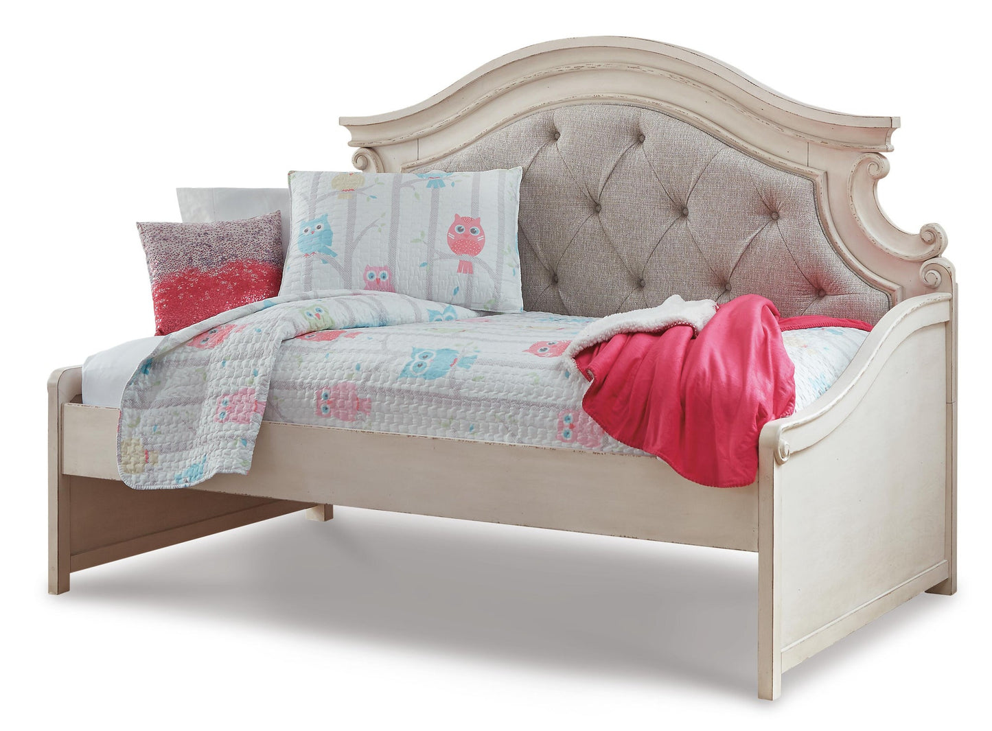Cama de día doble Realyn con 1 cajón de almacenamiento grande