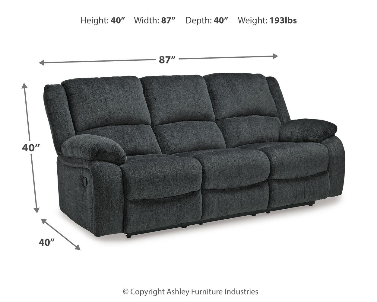 Sofá reclinable Draycoll