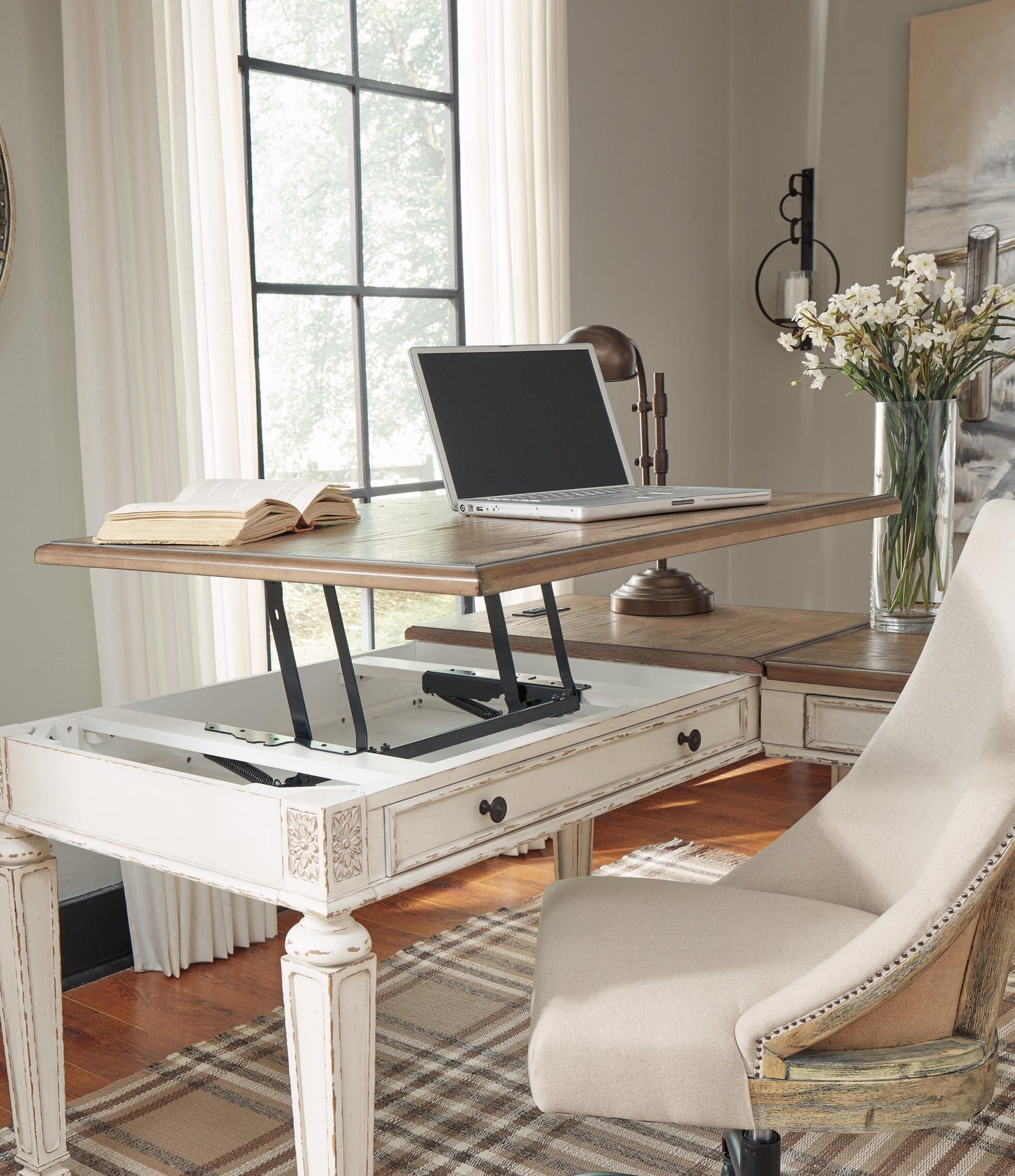 Escritorio elevable Realyn Home Office
