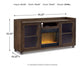 Mueble para TV Starmore de 70" con chimenea eléctrica