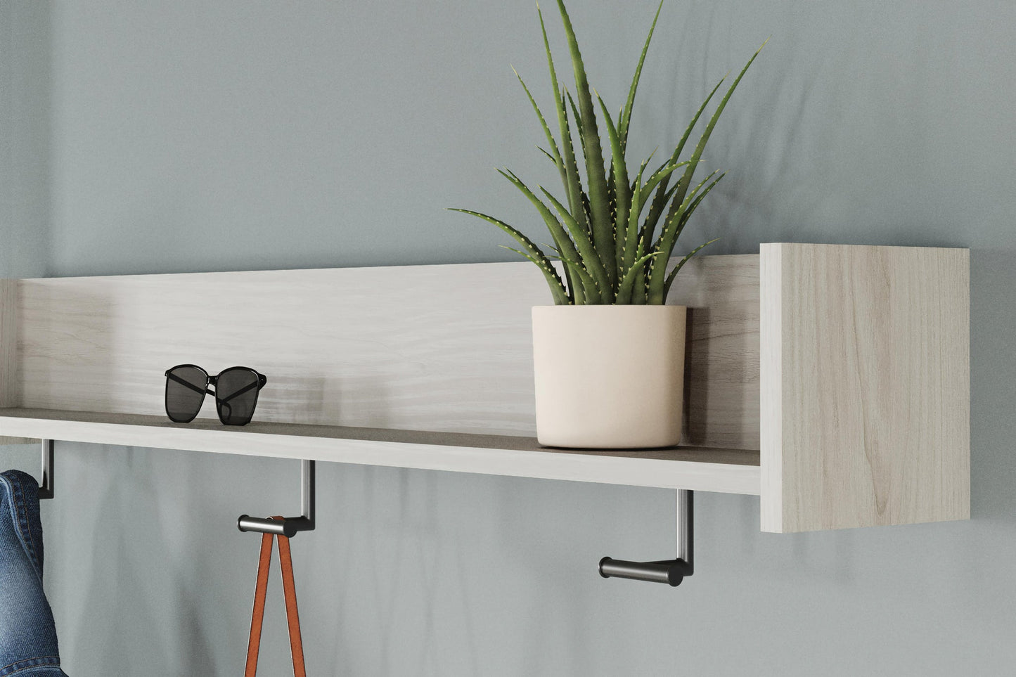 Perchero de pared con estante Socalle