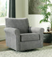 Sillón giratorio con acento deslizante Renley